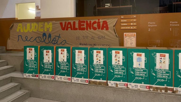 La recollida de material pels afectats del País Valencià estarà disponible fins al 16 de novembre